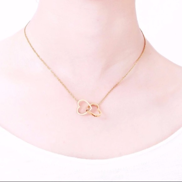 ❤️One hour sale ❗️Double Heart Necklace - Picture 2 of 3